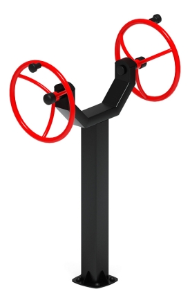 Рули (положение стоя) красный - Уличный тренажер - СТ 105-11, фото 4