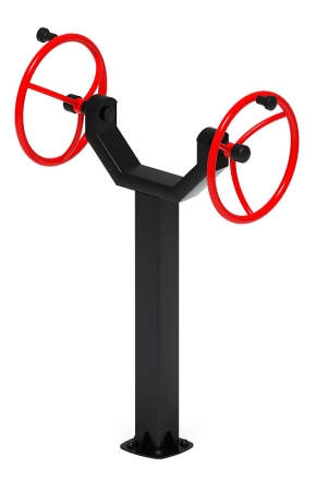 Рули (положение стоя) красный - Уличный тренажер - СТ 105-11, фото 1