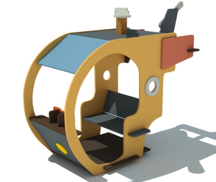 Домик Вертолёт для детской площадки, фото 1