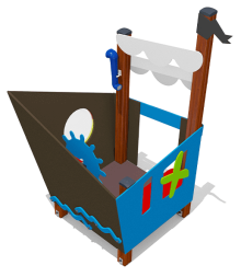 Игровой домик ВСТ 2102 для детской площадки, фото 2