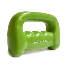 Гантель виниловая DB-103 1,5 кг, зеленая