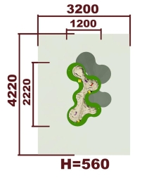 Песочный столик Олимпийский 02016 для детской площадки, фото 2