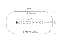 Скамейка детская 26001.21 для игровой площадки