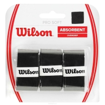 Овергрип Wilson Pro Soft Overgrip, толщина 0,5 мм, размер 2,5см*120см. Черный Овергрип Wilson Pro Soft Overgrip, толщина 0,5 мм, размер 2,5см*120см. Черный