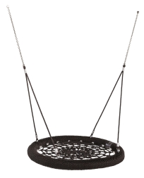 Качели-гнездо Rosette армированного каната со стойками Гнездо 100 см для детской площадки, фото 3