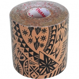Тейп динамический Dynamic Tape, арт. DT75TT, шир. 7,5 см, дл. 5 м, телесный/черн. тату