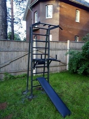 Шведская стенка для улицы EffectSport ПРОФ(У)-Т35-Б35-ДГВ, фото 6