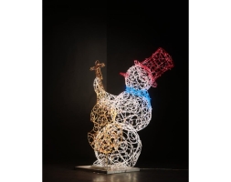 Световая фигура Снеговик-музыкант sn002 (инструмент на выбор), фото 6