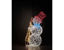 Световая фигура Снеговик-музыкант sn002 (инструмент на выбор)