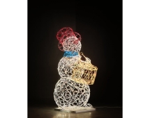 Световая фигура Снеговик-музыкант sn002 (инструмент на выбор)