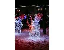 Световая фигура Снеговик-музыкант sn002 (инструмент на выбор)