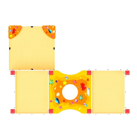 Песочница тройная комбинированная - ДОВ 50.01.06-01, фото 6