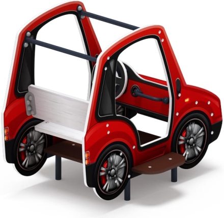 Машинка (красная) - Беседка машинка средняя - МФ 10.03.01-03.И1, фото 2