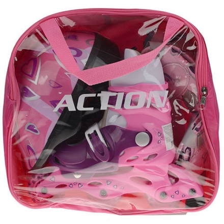 PW-120P Набор: коньки ролик, защита, шлем р. 31-34, фото 9