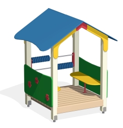 Домик-беседка Ромашки ПС-11 для детской площадки , фото 2