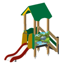 Детская горка Экопита Большая ГР-15 H=600 для игровой площадки, фото 2 Детская горка Экопита Большая ГР-15 H=600 для игровой площадки, фото 2