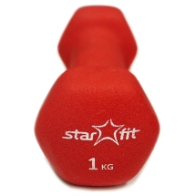 Гантель неопреновая DB-201 1 кг, красная