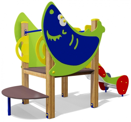 Горка Акула 08104 H=650 для детской площадки, фото 1