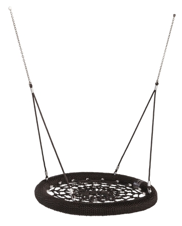 Качели-гнездо Rosette армированного каната со стойками Гнездо 120 см для детской площадки, фото 3