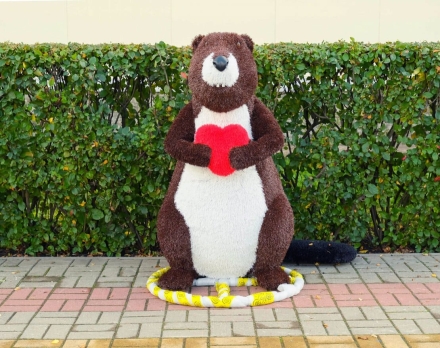 Топиари композиция Бобры - газон Eco, фото 5