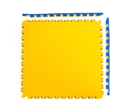 Будо-мат, 100 x 100 см, 40 мм, цвет сине-жёлтый, фото 2