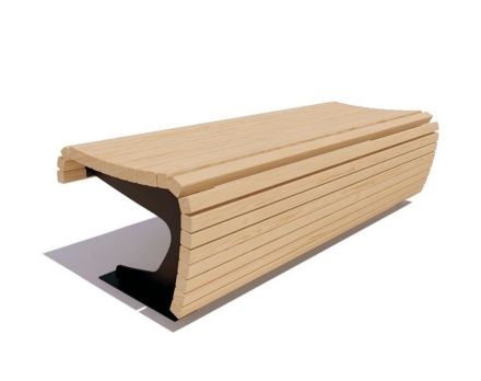 Банкетка Сквер, Сосна 2 м, фото 1