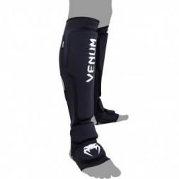 Щитки Venum Kontact Evo Shinguards - Black, фото 1