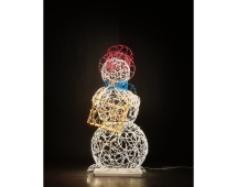 Световая фигура Снеговик-музыкант sn004 (инструмент на выбор)