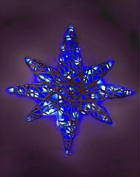 Световая фигура Светящаяся звезда Рождественская плоская односторонняя 1,5 м