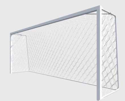 Ворота футбольные алюминиевые юношеские свободностоящие 5х2 м, фото 1