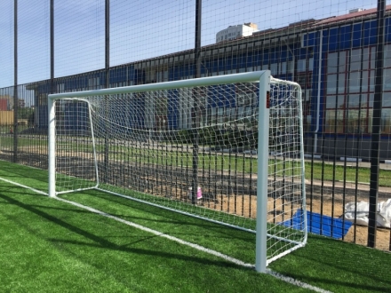 Ворота футбольные алюминиевые юношеские свободностоящие 5х2 м, фото 7