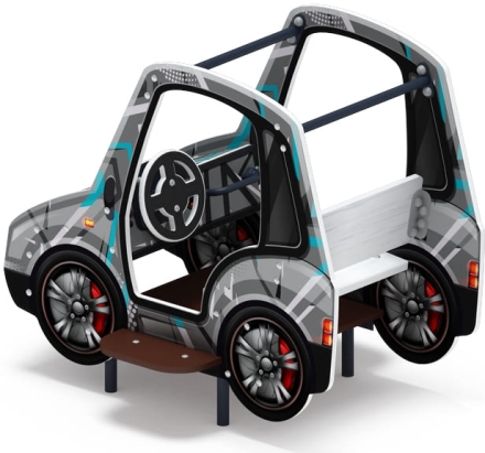 Машинка (серая) - Беседка машинка средняя - МФ 10.03.01-04.И1, фото 3