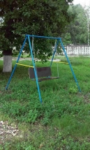 Качели двухместные на цепях