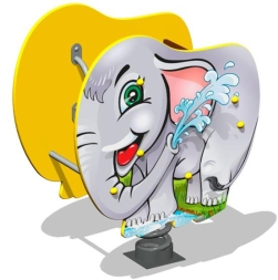 Качалка на пружине Слоник У1 КЧ076 для детской площадки