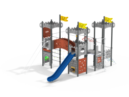 УК 7.818.11 Универсальный комплекс четыре башни с крышей цинк УК 7.818.11 Универсальный комплекс четыре башни с крышей цинк