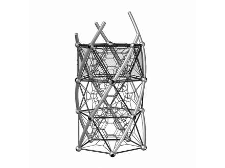УК 7.451.21 Башня три этажа с сетками пор. окрас, фото 1