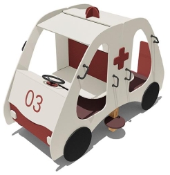 Игровой макет Автобус Скорая помощь ВСТ 5625 для детской площадки, фото 1