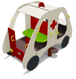 Игровой макет Автобус Скорая помощь ВСТ 5625 для детской площадки, фото 3