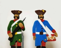 Топиари Композиция гусары, Ярополк и Светозар - газон Eco, h=180 см