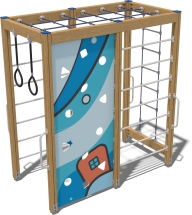 Детский спортивный комплекс Аквамарин Fairytale СРО101.00.1.2 для улицы