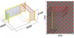 Уличный спортивный комплекс Актив спорт 4 для детской площадки, фото 3