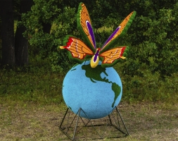 Топиари бабочка Королева III На земном шаре - газон Eco, фото 1