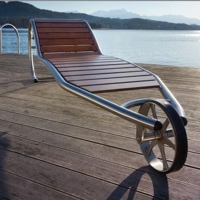 Мобильный шезлонг из нержавеющей стали, фото 1