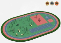 Спортивная площадка ВФСК-3 Спортивная площадка ВФСК-3