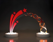 Световая арка к 9 мая #1