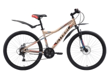 Велосипед Stark'18 Slash 26.1 D бежевый/чёрный/красный 16&quot;