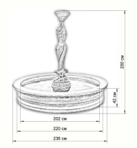 Фонтан Королевский с русалками и вазонами