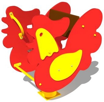 Качалка на пружине Петушок КЧ043 для детской площадки, фото 1