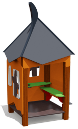 Игровой домик ВСТ 1103 для детской площадки, фото 2