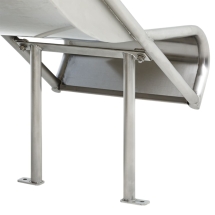 Скат KBT Steg-on L1,5 H0,5-0,6 из нержавеющей стали для игровых площадок